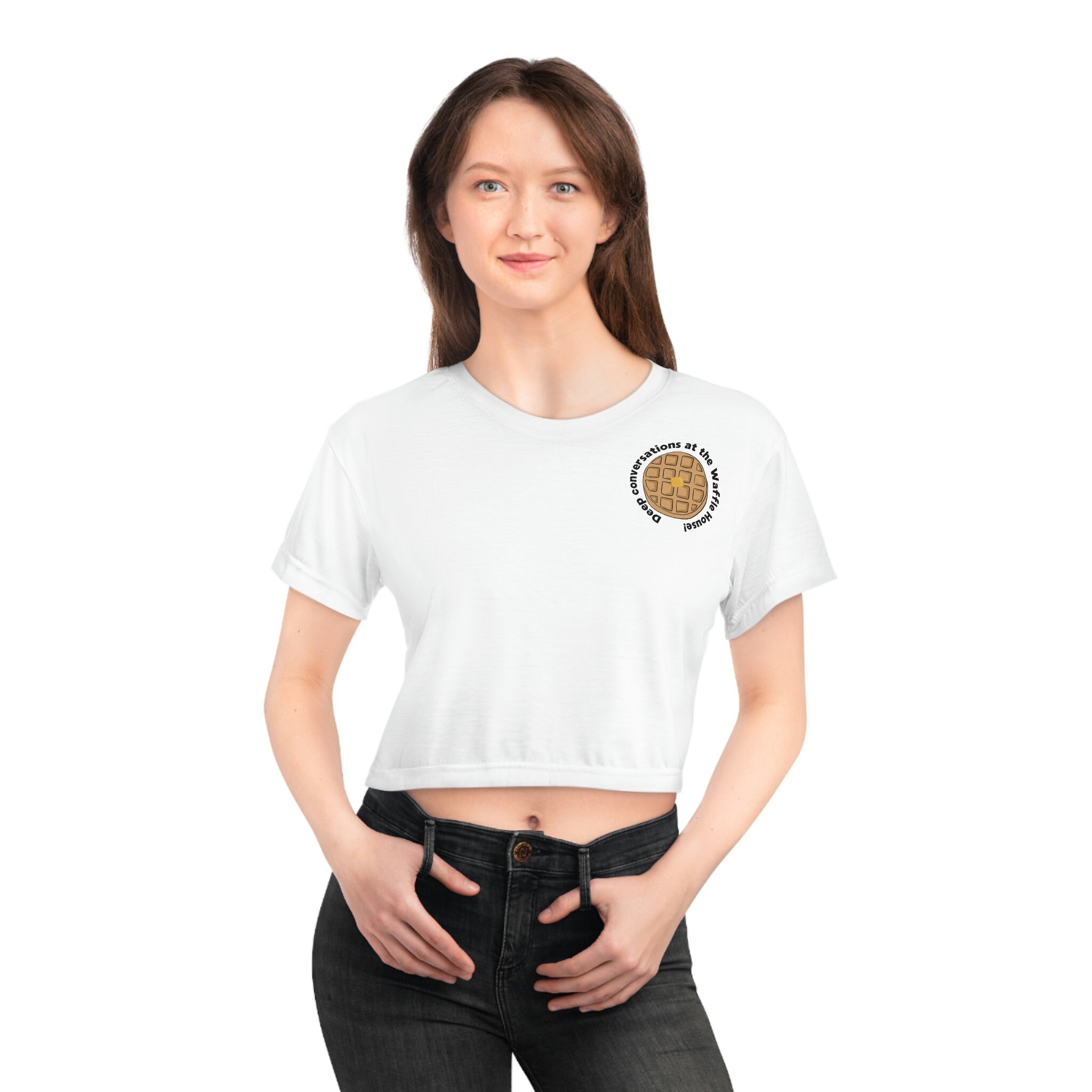 Cropped Waffle Tee - Etsy UK