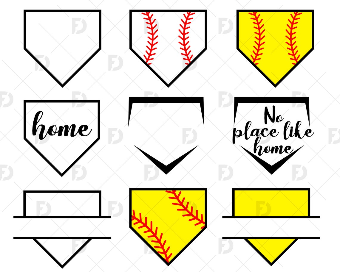 Home Plate SVG Baseball Home Plate Svg Softball Home Plate Etsy België