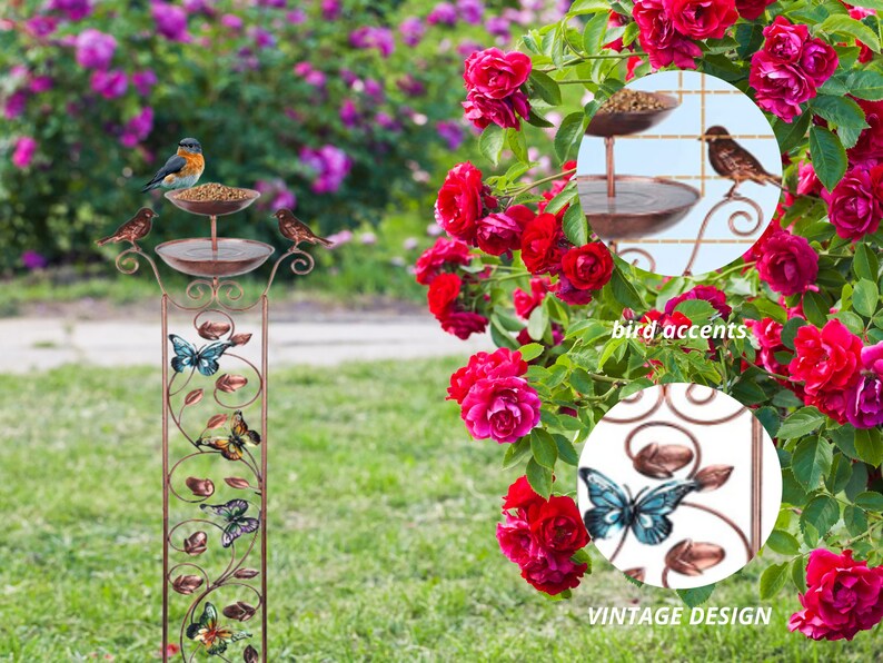 Multipurpose Bird Bath Plant Support Planter Vine Plant Etsy