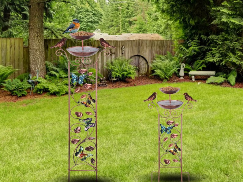 Multipurpose Bird Bath Plant Support Planter Vine Plant Etsy