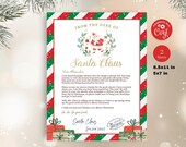 Editable letter from Santa Template - 2 Sizes Included