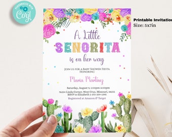 INSTANT DOWNLOAD Cactus Baby Shower Invitation Template - Etsy
