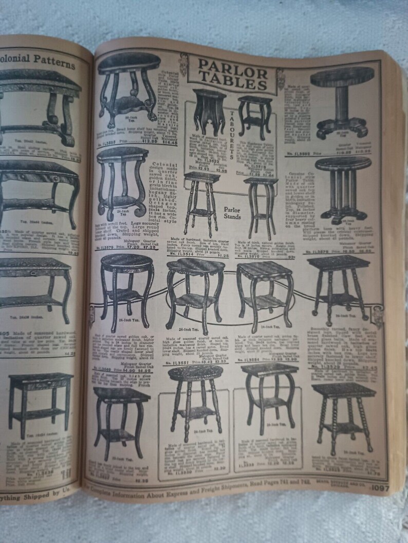 Original 1918 Sears Catalog 136 Etsy