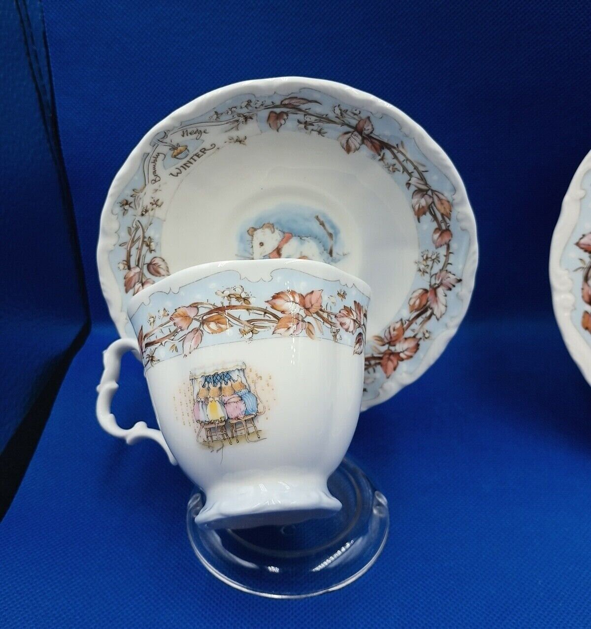 Royal Doulton Winter Brambly Hedge Trio Tea Cup Saucer & Plate Set Jill