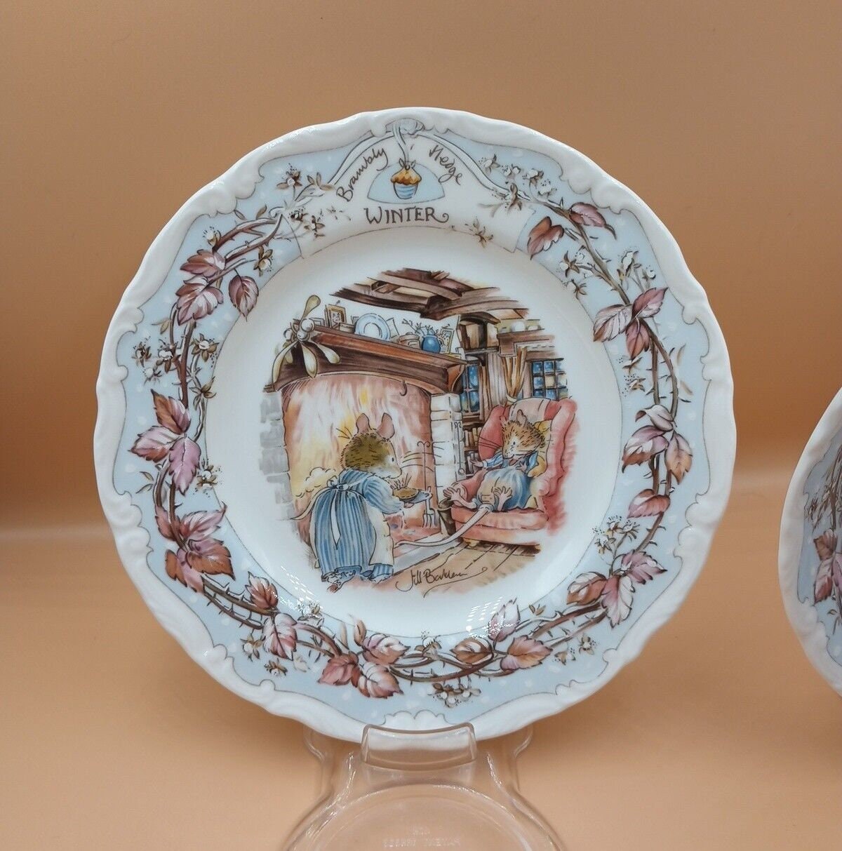 Royal Doulton Winter Brambly Hedge Trio Tea Cup Saucer & Plate Set Jill