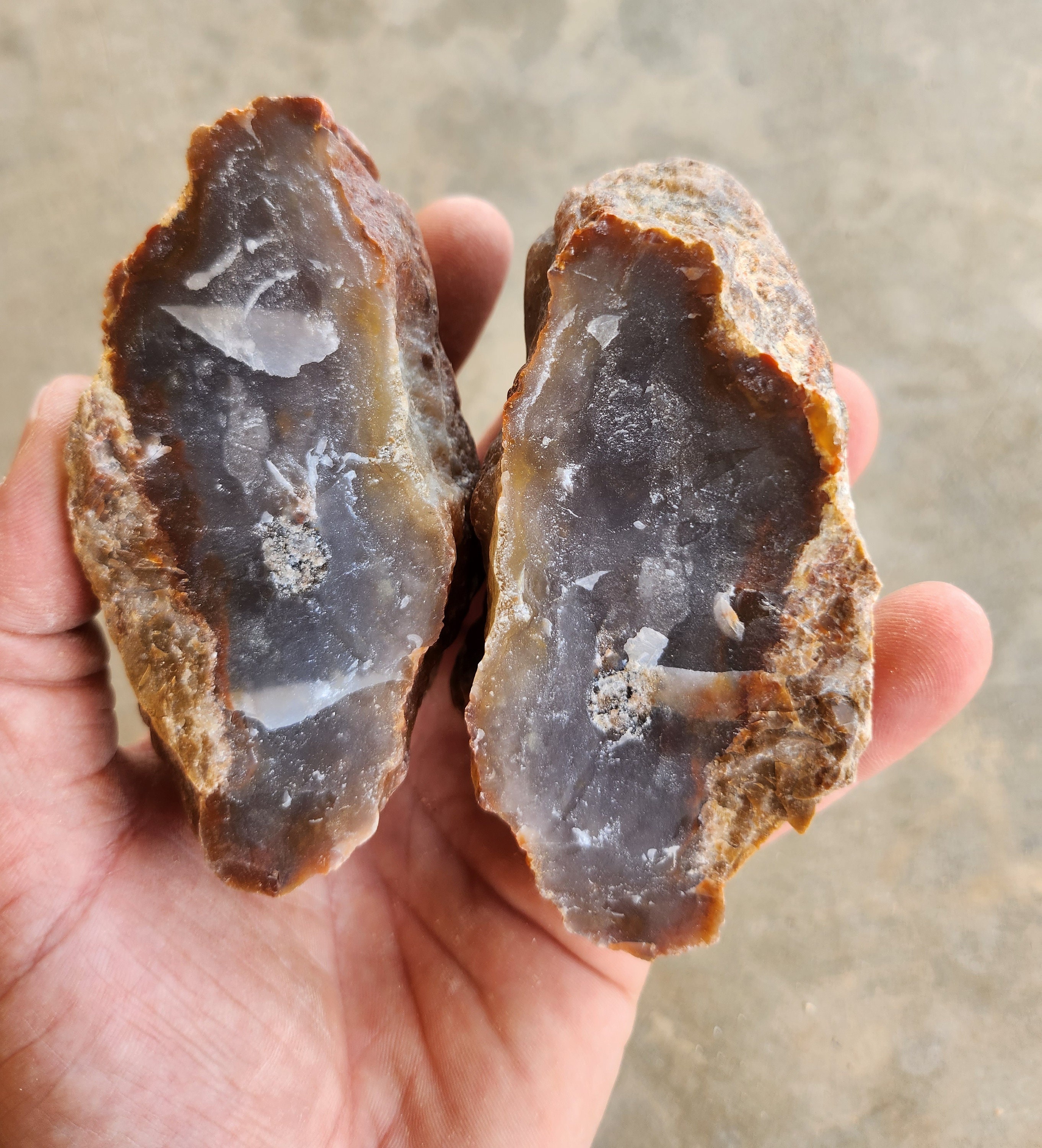 Utah Chalcedony Hand Sample Pack: Natural Raw Semi-precious Stones