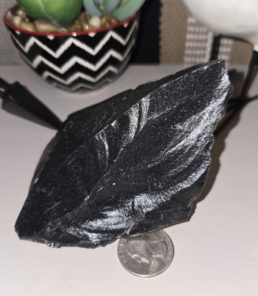8oz Black Obsidian Volcanic Glass Sample From Northern Arizona's San ...