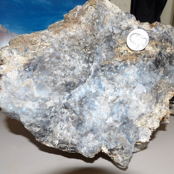 14lb Utah Chalcedony Boulder: Natural Raw Semi-Precious Stone Mineral Display or Craft Piece