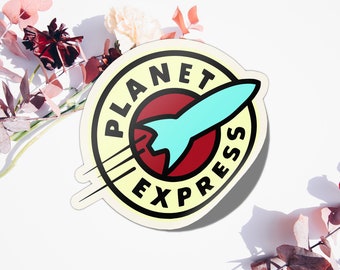 Futurama Planet Express Vinyl Decal Sticker – For Car, Truck, Laptop, TV (Anime Cartoon Style)