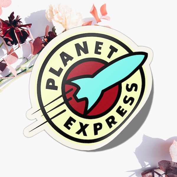 Planet Express Futurama Sticker Outdoor Indoor Sticker Decal for Cars Vehicles Laptop Waterproof Weatherproof