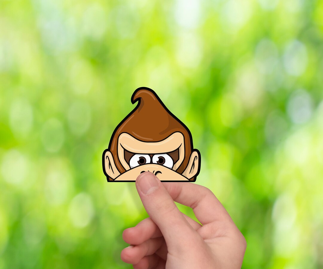 Donkey Kong Sticker Outdoor Indoor Sticker Decal for Cars Etsy