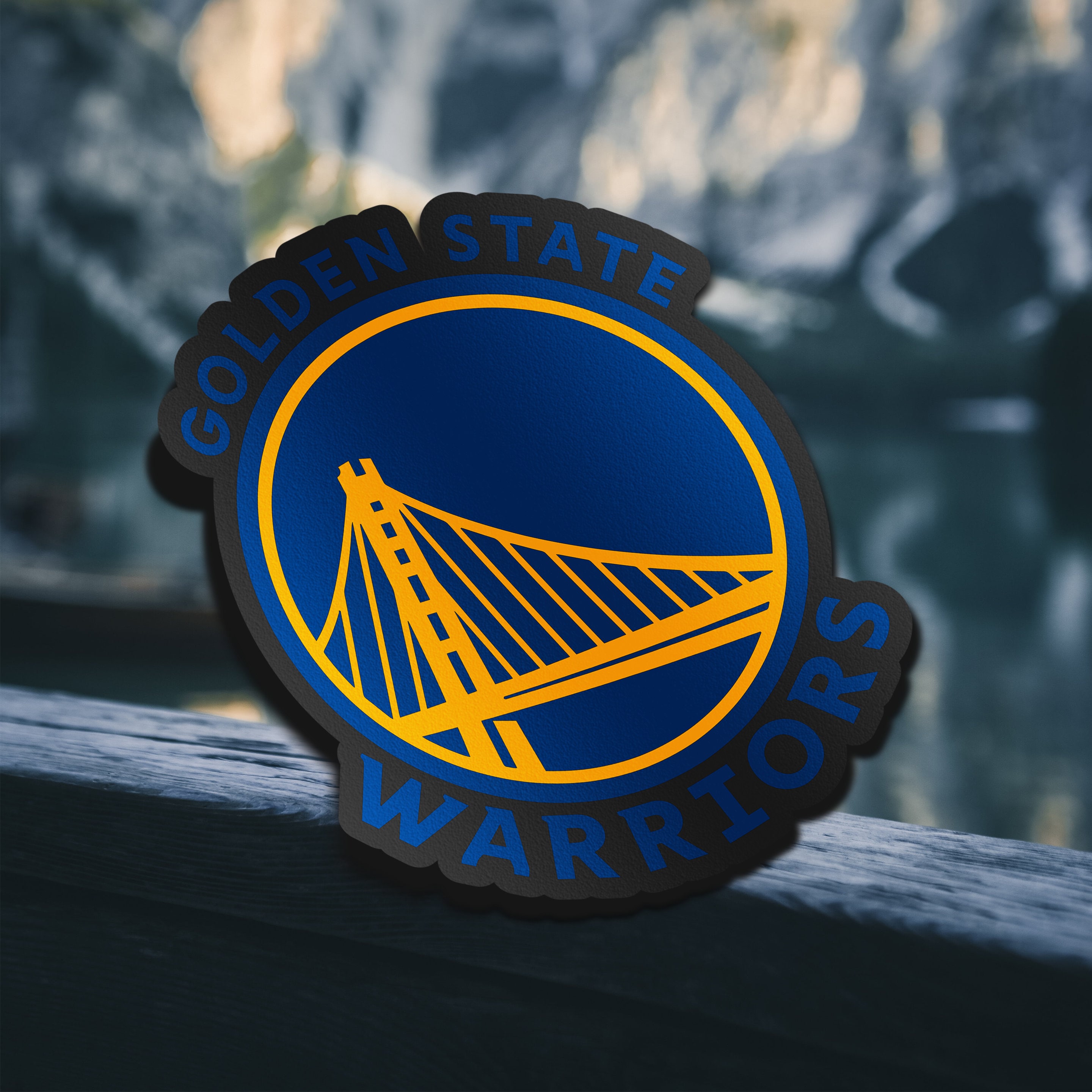 Nike NBA Golden State Warriors LOGO Hoodie CITY Edition GGB Bridge Blue  GOLD M