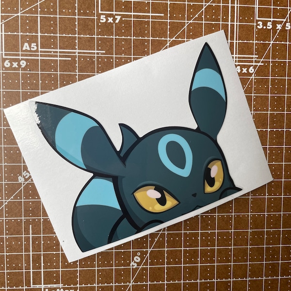 Umbreon Eevee Eeveelution Pocket Monster Sticker Outdoor Indoor Sticker Decal for Cars Vehicles Laptop Waterproof Weatherproof