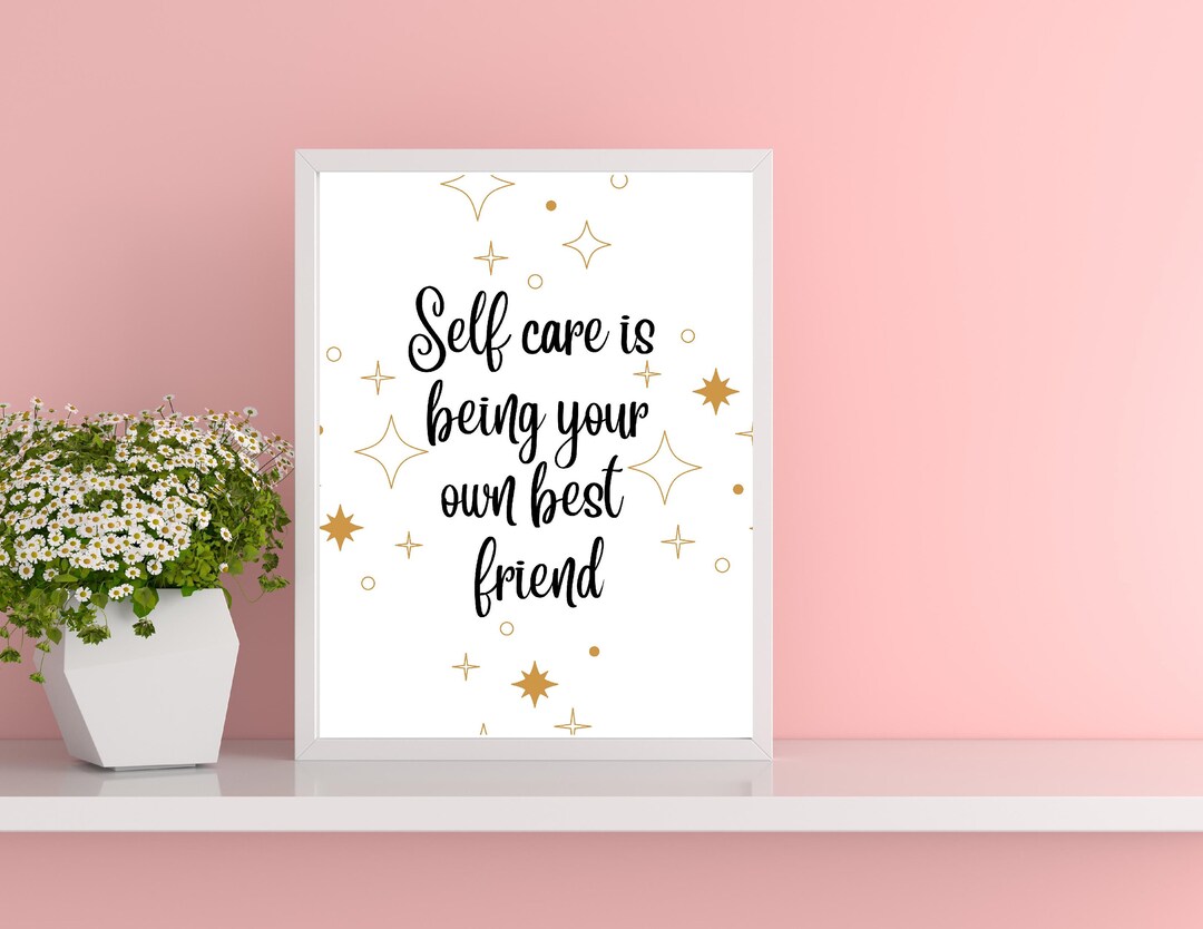 Self Love Decor/ Self Love Wall Art/ Girly Wall Art/ Body Positive Art ...