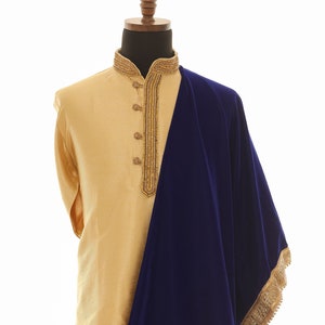 Elegant Unisex Velvet Scarves for Formal Occasions: The Perfect Finishing Touch to Your Kurta Pajama or Sherwani