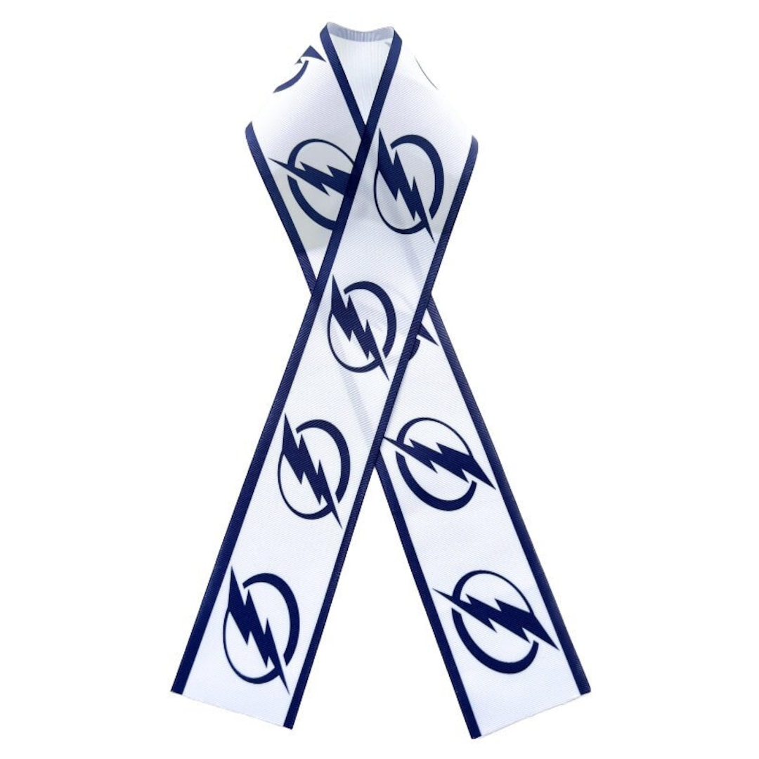 Tampa Lightning Hockey White Background on Grosgrain Ribbon Etsy