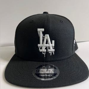 LA “drip” New Era Black 9fifty - Etsy
