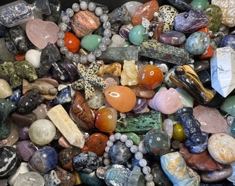 REFILLED! April Stock! Crystal Lucky Scoop, Confetti Crystals, Rocks and Gems, Small/Medium/Large/XL Scoops & mystery BIG items scoop!