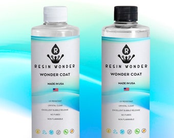Resin Wonder Crystal Clear Epoxy Resin - 32oz Kit for Jewelry DIY Crafts and Art Resin