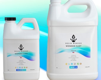 Resin Wonder Premium Clear Epoxy Resin - 1.5 Gallon Kit for Deep Pour, Casting molds, River Tables, Wood working and more!