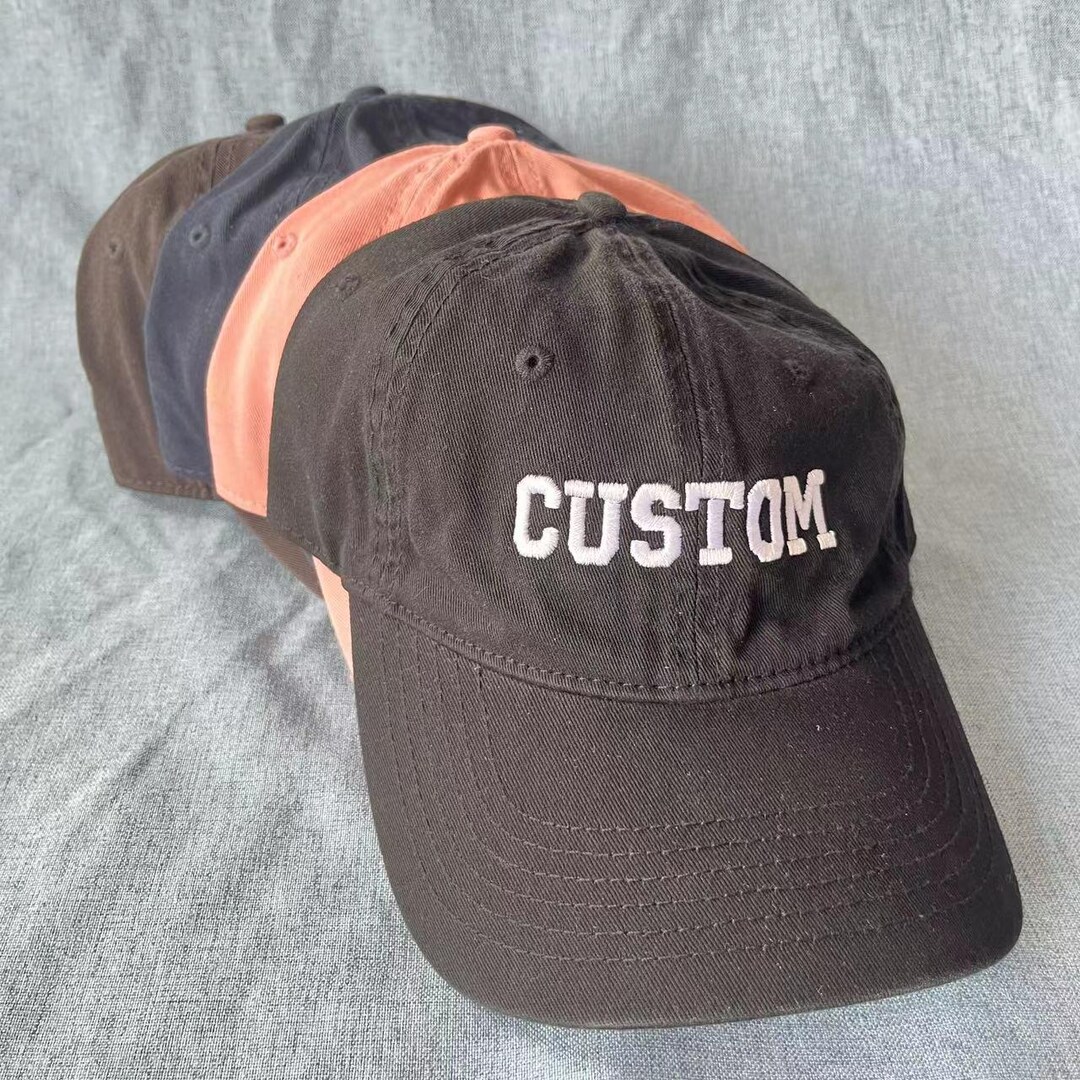 Custom Dad Cap Embroidered, Personalized Hat, Embroidery Logo Baseball ...