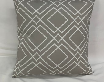 Beige and white pattern design cushion cover