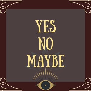 Yes, No, Maybe Reading | Psychic Reading | Pendulum | Divination | Same Day 6 hour delivery | Clairvoyant