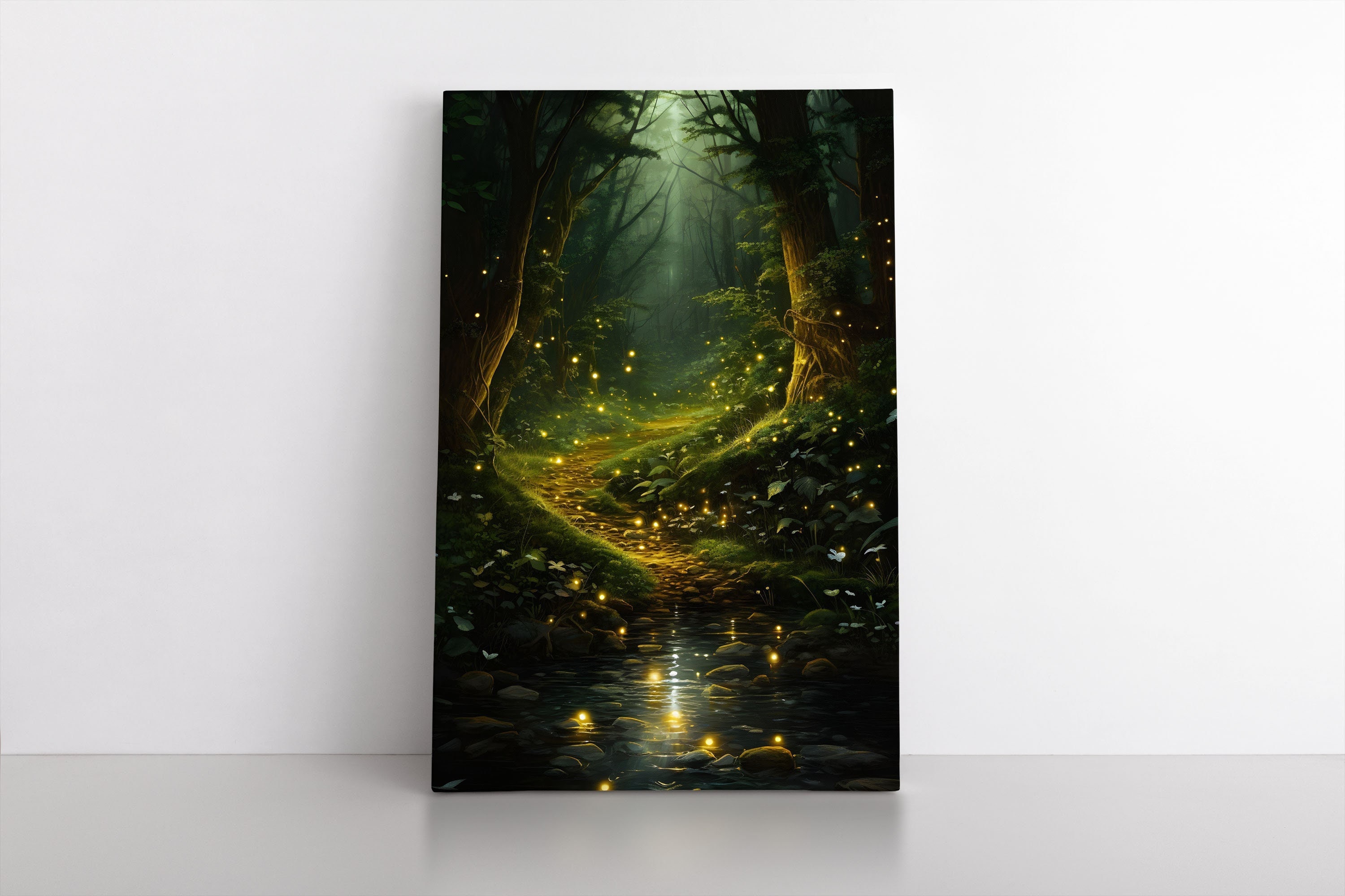 Wise Mystical Elucidative Tree Original Art Canvas Print Canvas, Poster