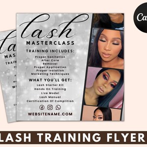 Lash Class Flyer, Lash Training Flyer, Beauty Flyer, Lash Business, Instagram Flyer, Black And White, Minimal Flyer, Social Media Flyer