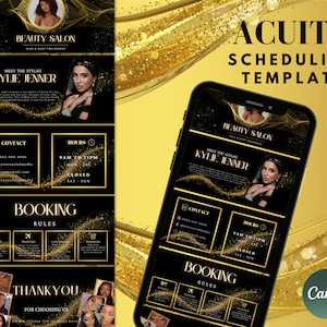 Acuity Scheduling Template, Acuity Scheduling Site, Booking Site Template, Makeup Website Banner, Lash Acuity Website, Hair Stylist