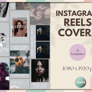 15 Moderne Instagram Reel Templates | Canva Templates für Instagram Reels | Clean Reel Cover Vorlage | Canva Vorlagen für Unternehmer