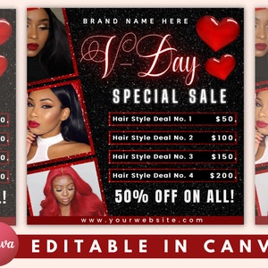 Valentines Flyer, DIY Flyer Template Design, Booking Flyer, Appointment Flyer, Sale Flyer, Lash Flyer, Premade Editable Flyer