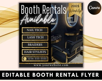 Esthetician Flyer, Booth Rental Flyer, Beautician Flyer, Booth Rental Post, Booth for Rent Flyer, Chair Rental, Digital Flyer, Chair Rental