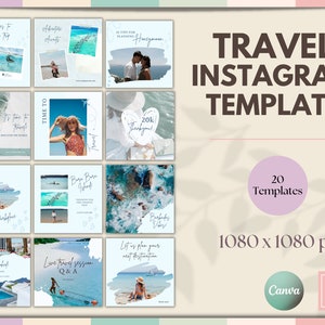 Travel Agent Instagram Template, Travel Guide Template, Travel Social Media Template, Travel Marketing, IG Agency Story Post Template