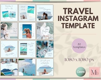 Travel Agent Instagram Template, Travel Guide Template, Travel Social Media Template, Travel Marketing, IG Agency Story Post Template