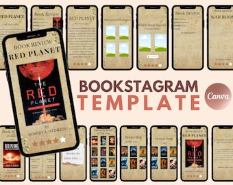 Paquete de plantillas para Bookstagram y para historias de Instagram (descarga digital)