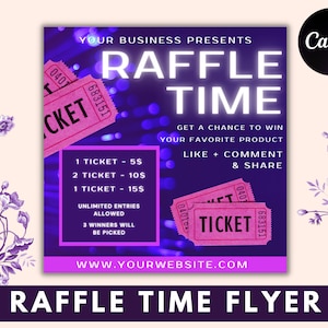 Raffle Flyer Template, Raffle Ticket Flyer, Lash Raffle Flyer, Raffle Flyer, Flyer Template, Instagram Flyer, Hair Raffle Flyer