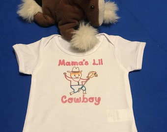 Baby Bodysuit-Mama's Lil Cowboy-One piece-Giddy Up-Farm Underclothes-Baby Boy clothes-Cute Baby Boy Bodysuit-Baby Underwear-Baby gift