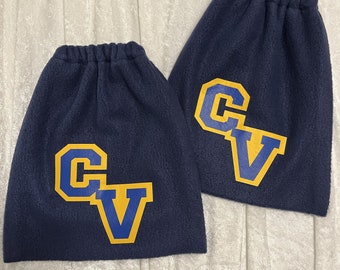 Custom Varsity Letter Fleece Stirrup Covers: Stirrup Pouch, Saddle Accessory