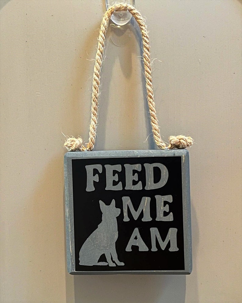 Feed Signfeed Me Flip It AM&PM Dogdog Feed Signwooden Signdog Care