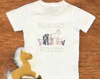 Toddler T-shirt-T-shirt-Short sleeve shirt-Kids Shirt--Farm Shirt-Horse Shirt-Little boy clothes-Animal shirt-Toddler shirt-Kids gift-Unisex