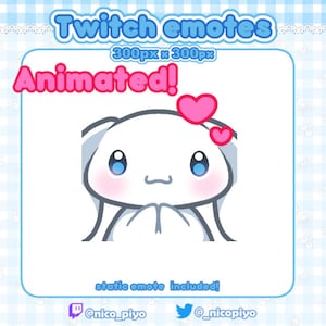 Animated and LOVE emotes for Twitch, Discord and Youtube