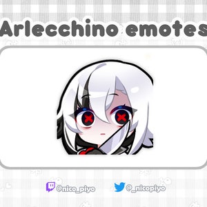 Genshin-impact Arlecchino-mes-emote voor Twitch en Discord