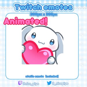 Animated and static HEART emote for Twitch, Discord and Youtube