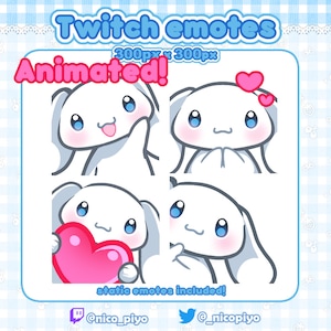 Emotes animados e estáticos para Twitch, Discord e Youtube