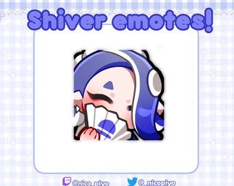 Shiver splatoon 3 blush emote for twitch, discord and youtube