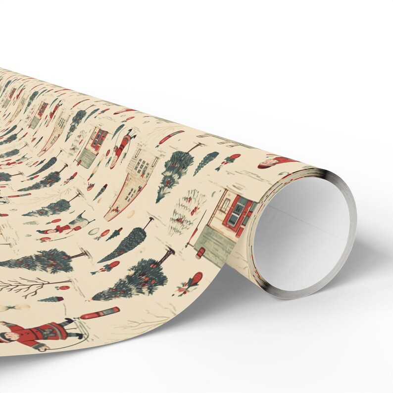 STEFORD Christmas Wrapping Paper, 12 Sheets Kraft Gift Wrap