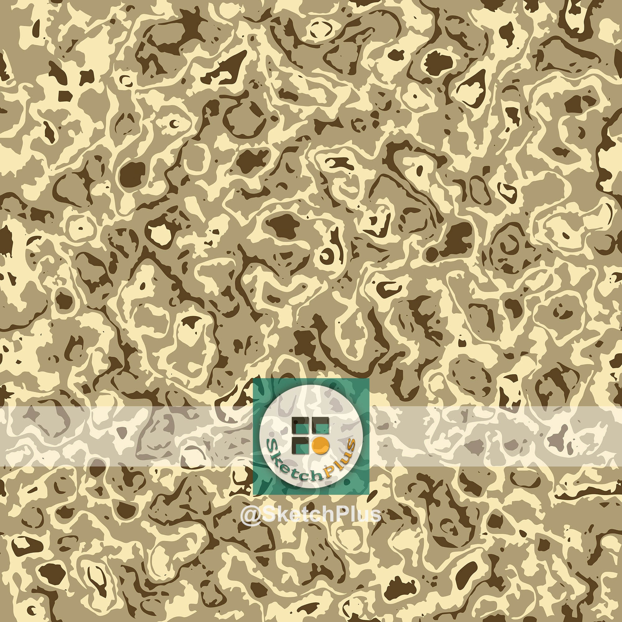 Desert Camouflage Pattern Cutout Scrapbook Papers Seamless Design ...