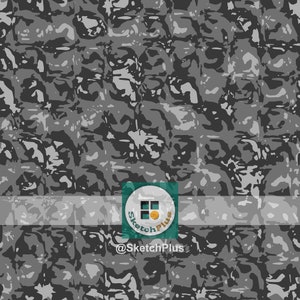 Grey Camouflage Seamless Texture Patterns Glass Blocks Design Digital Download JPEG & PNG Files Commercial Use Camo