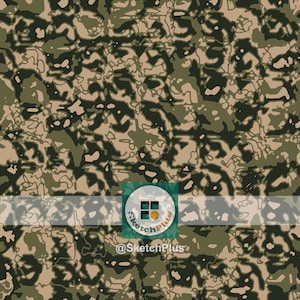 Military Camouflage Seamless Texture Patterns Glass Blocks Colored Pencil Digital Download JPEG & PNG Files Commercial Use Camo
